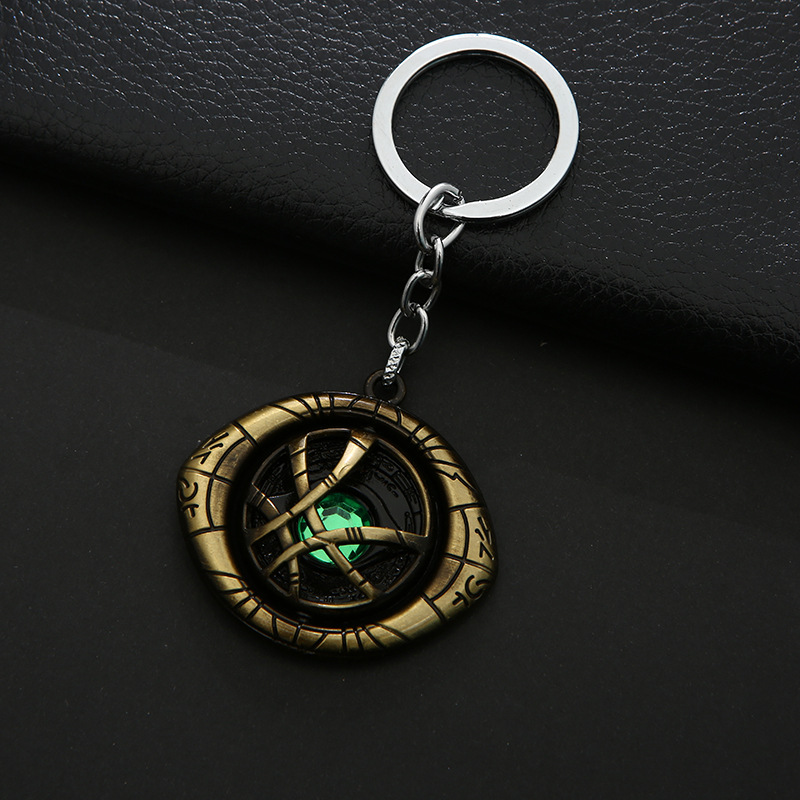 Doctor Strange Movie Peripheral Gift Keychain Creative Metal Keyring Car Keychain Factory Direct Sales