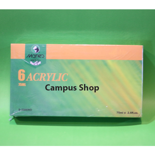 Maries Acrylic Colour Set-75ml-6Pcs. 