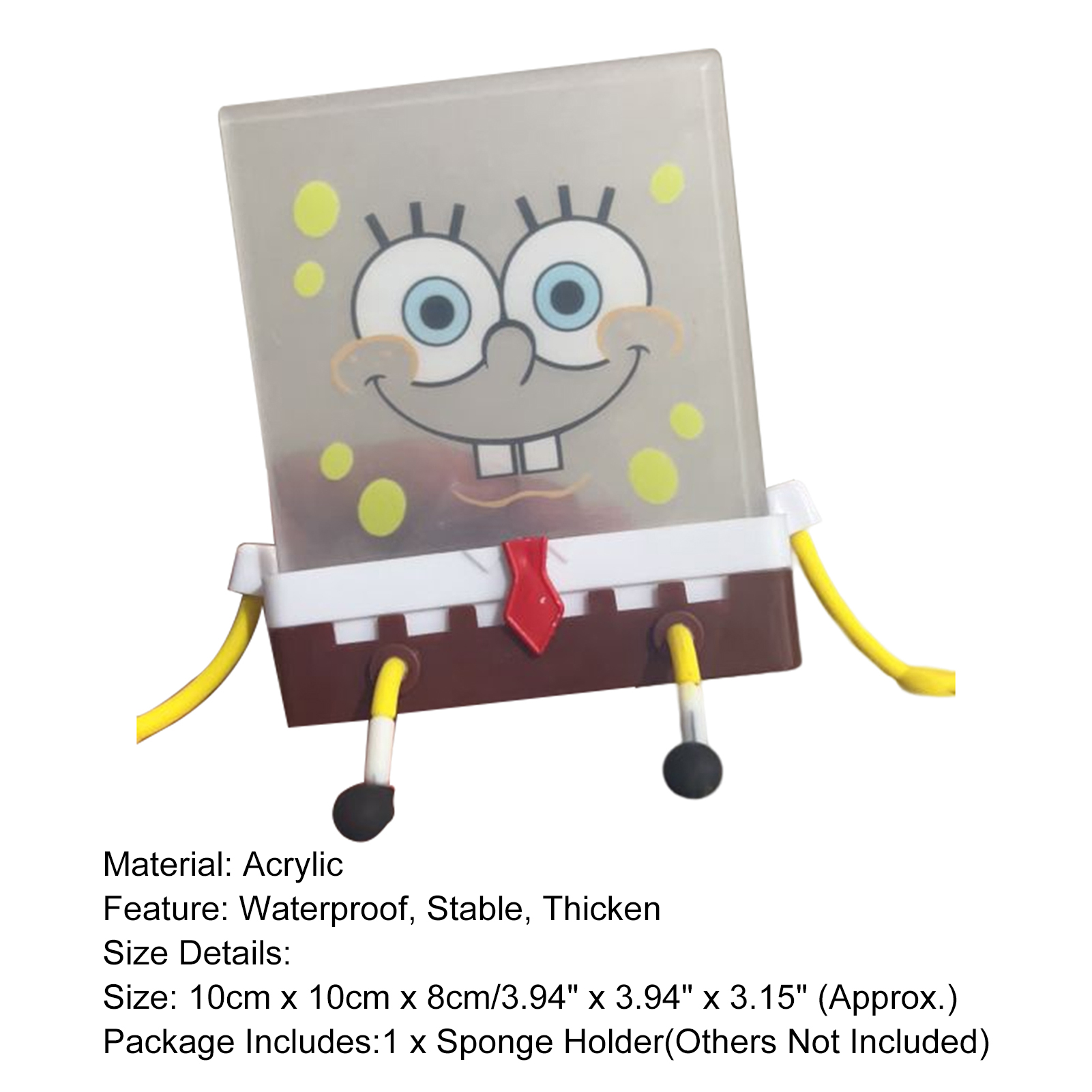 Skymountain Sponge Container Three-dimensional Space Saving SpongeBob Sponge Holder. 
