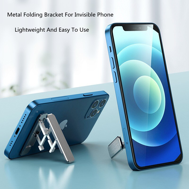 Portable Ultra Thin Desktop Stand And Mini Invisible Desk Phone Holder  - Mobile Stand - Mobile Stand. 