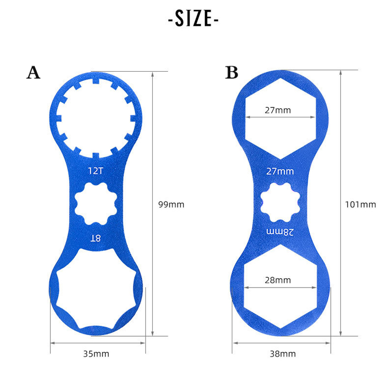 Strumento Riparazione Forcella SR Suntour XCR/XCM/XCT/RST – 3.9*1.38 Blu KIEVODE