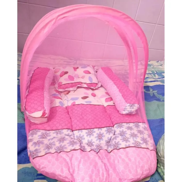 Baby bed set with mosquito net sale