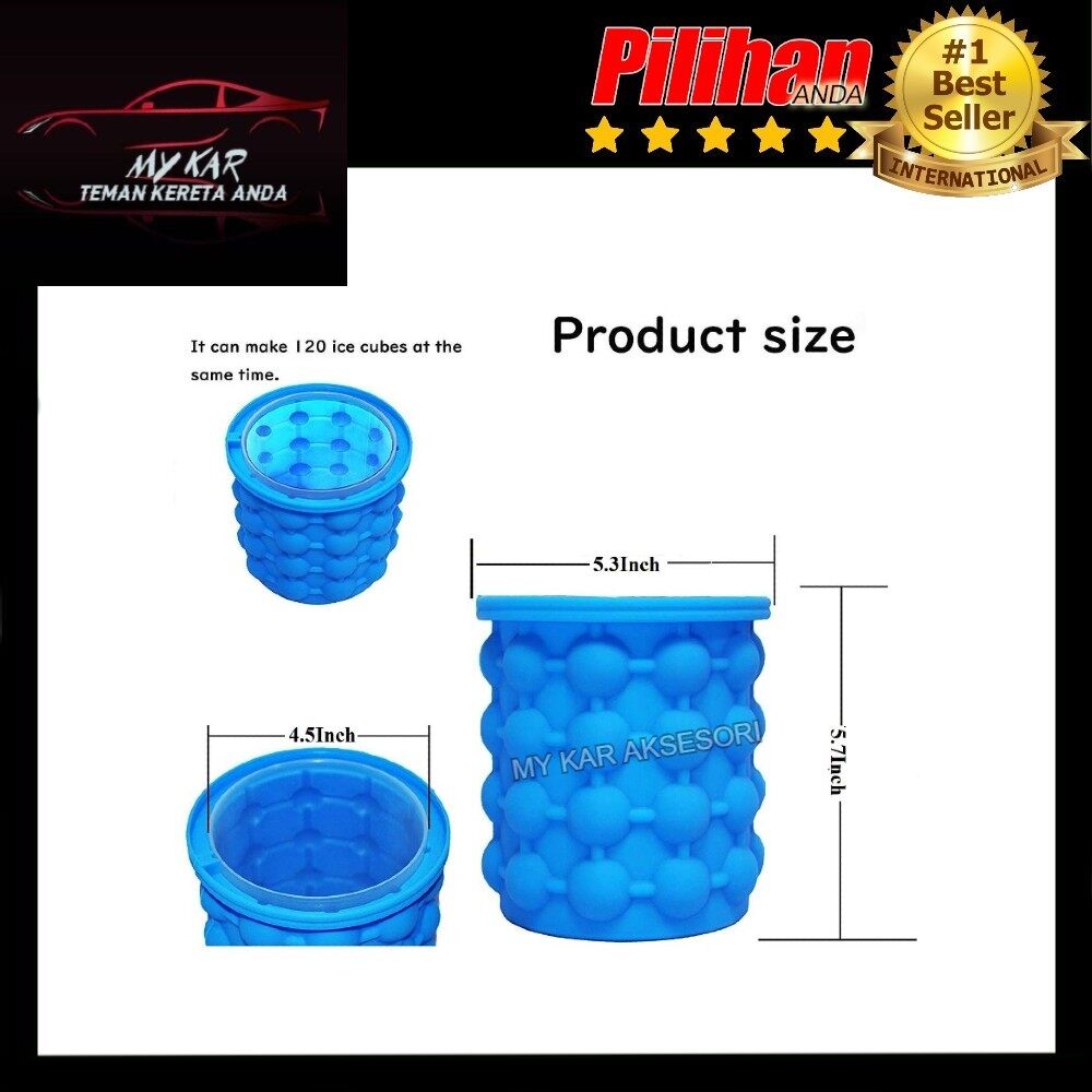 EXTRA LARGE Magic Ice Cube Maker Genie Tray Molds Saving Ice Bucket Saving Space Cold Drink Home Tool. 