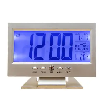 Lcd Voice Control Perpetual Calendar Timer Electronic Desk Alarm