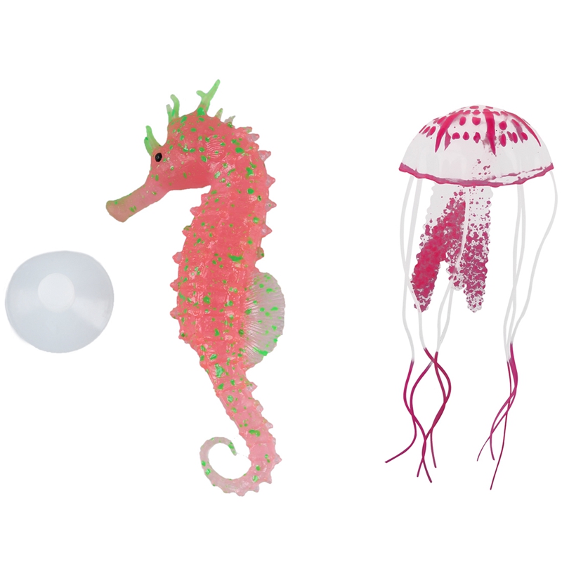 pink fish tank decorations