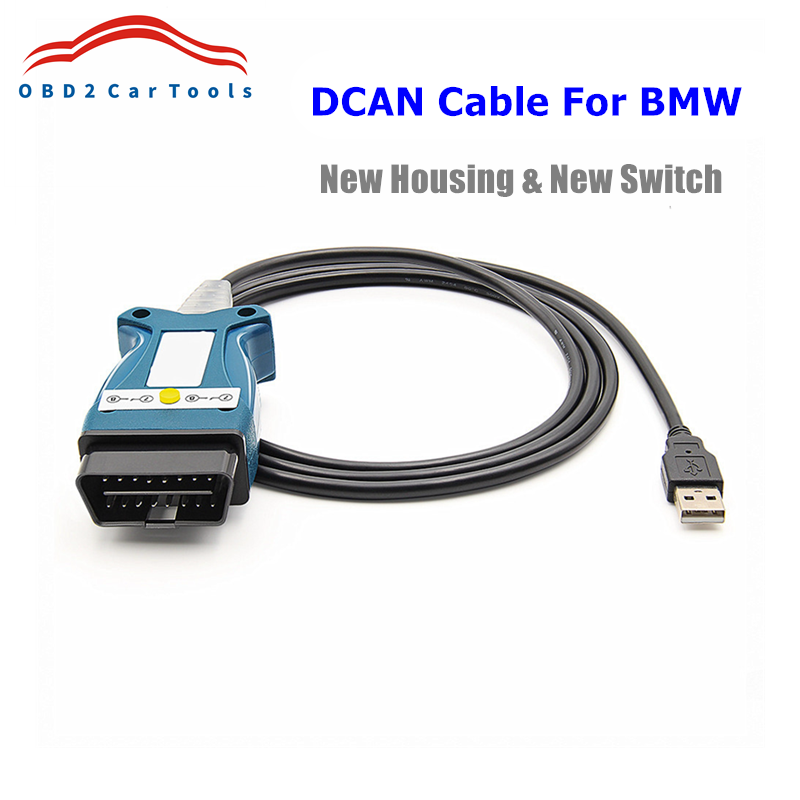 OBD 2 USB Cables For BMW in-pa K+DCAN USB Interface Diagnostic Tool For BMW E46 K+CAN K CAN FTDI FT232 Chip OBD2 Scanner