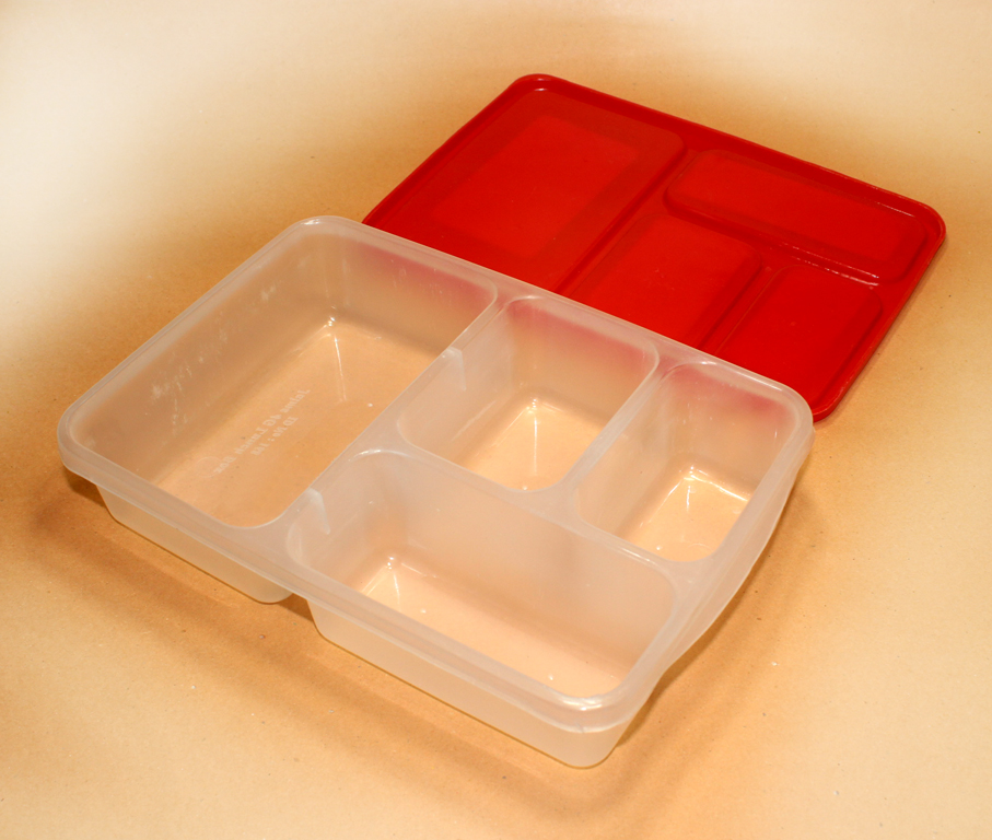 4 Container Plastic Multicolor Tiffin Lunch Box - Box - Tiffin Box For Office. 
