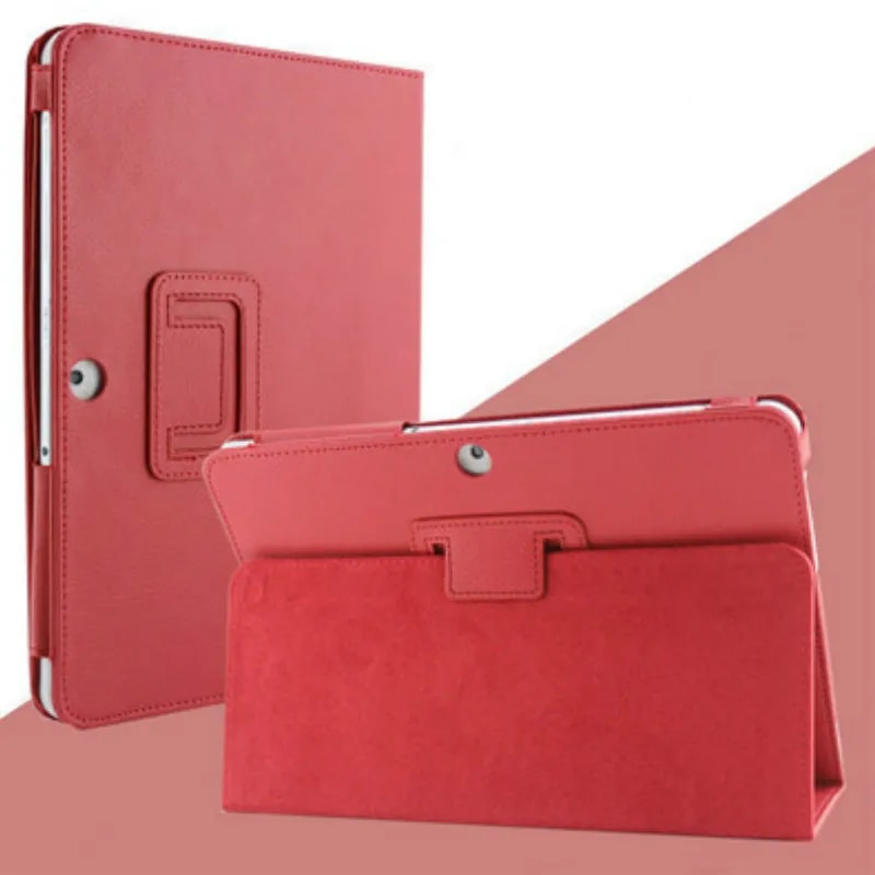 【Lejia】Magnet Stand Cover for Samsung Tab 2 10.1 Case GT P5100 P5110 Tablet 360 Full Protective Leather Flip Awake Sleep. 