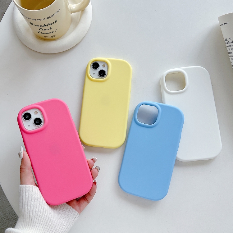 For iPhone 13 Frosted Soap Shape TPU Phone Case(Yellow). 