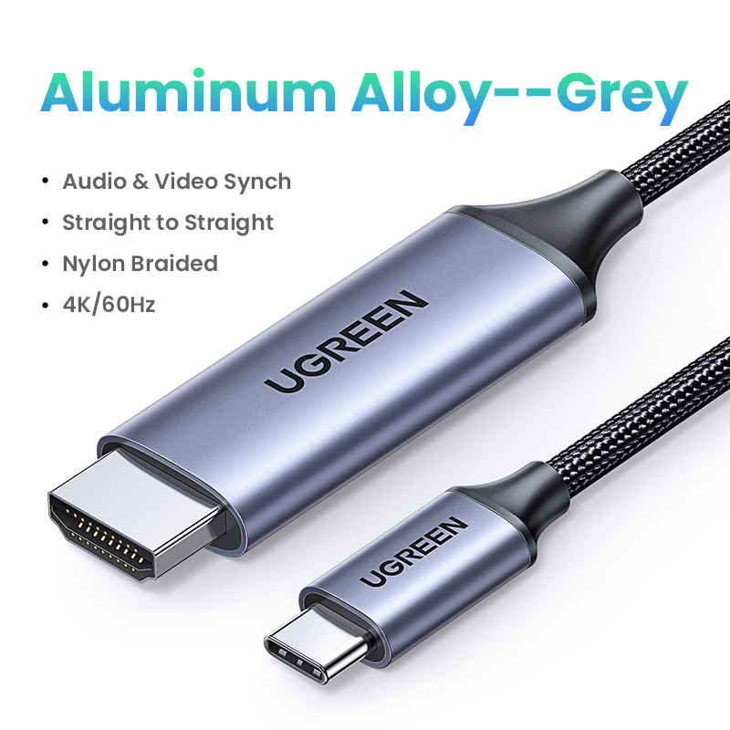 UGREEN USB C HDMI Cable Type C to HDMI 4K for iPhone 15 TV Converter MacBook Air iPad Samsung Pixelbook XPS USB C HDMI Adapter Superman. 