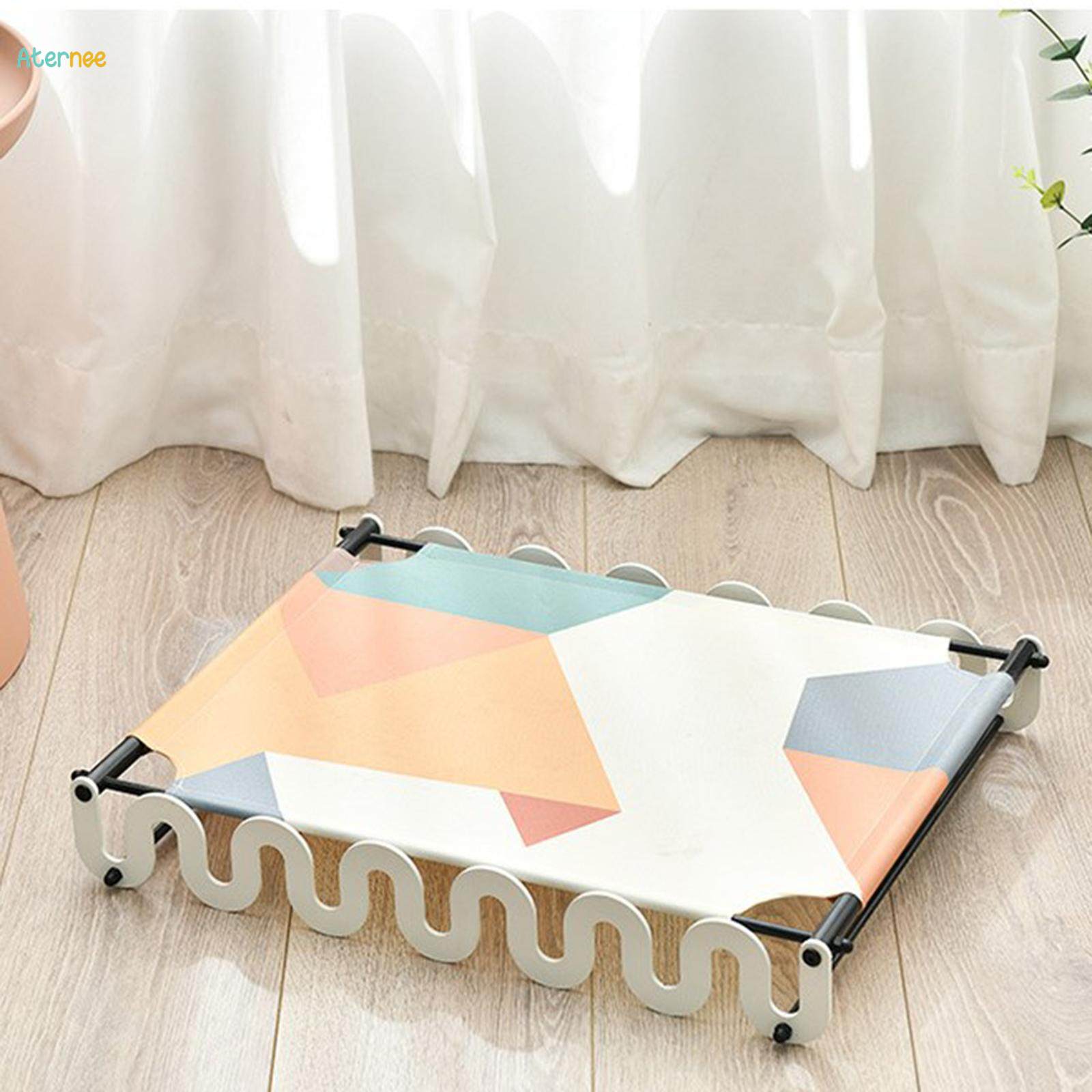 Cat Hammock Beds Raised Pet Beds Resting Bunny Kitten Kitty Bed White Edge. 