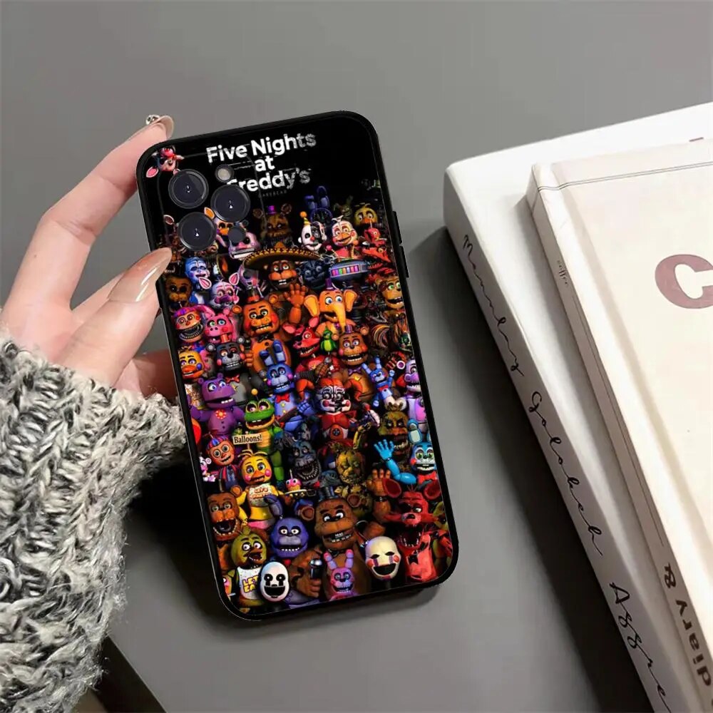 FNAF Five-Nights-At-Freddys Phone Case For IPhone 15 14 13 12 Mini 11 Pro XS Max X XR SE 6 7 8 Plus Soft Silicone Cover. 