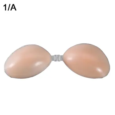 Self Adhesive Silicone Invisible Strapless Backless Push Up Stick on Bra  Pad