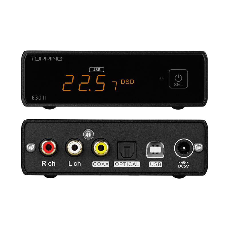 TOPPING E30II LITE AK4493s Decoder Support DSD512 PCM 32bit 768kHz with Remote Control DAC E30 II Lite. 