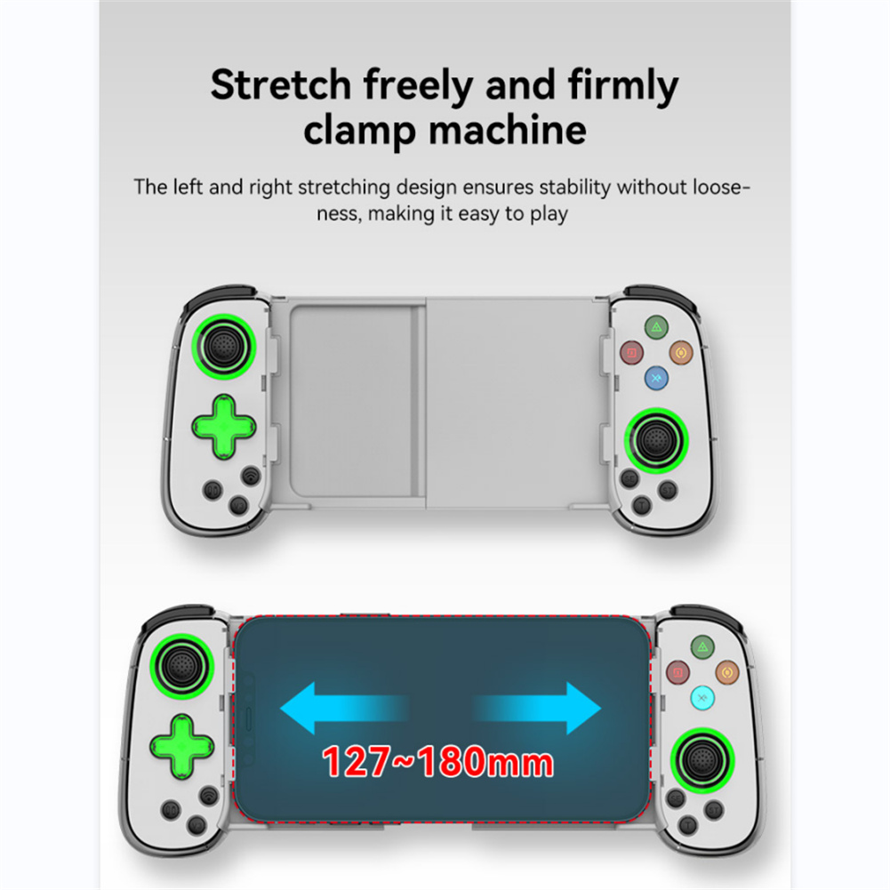 Mobile Game Controller Wireless Connection Stretching Extendable Gamepad Telescopic Gamepad Compatible For Iphone Android Phone. 