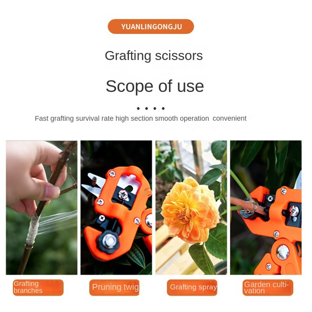 Multifunctional Grafting Scissors for Fruit Trees and Grape Vines. 