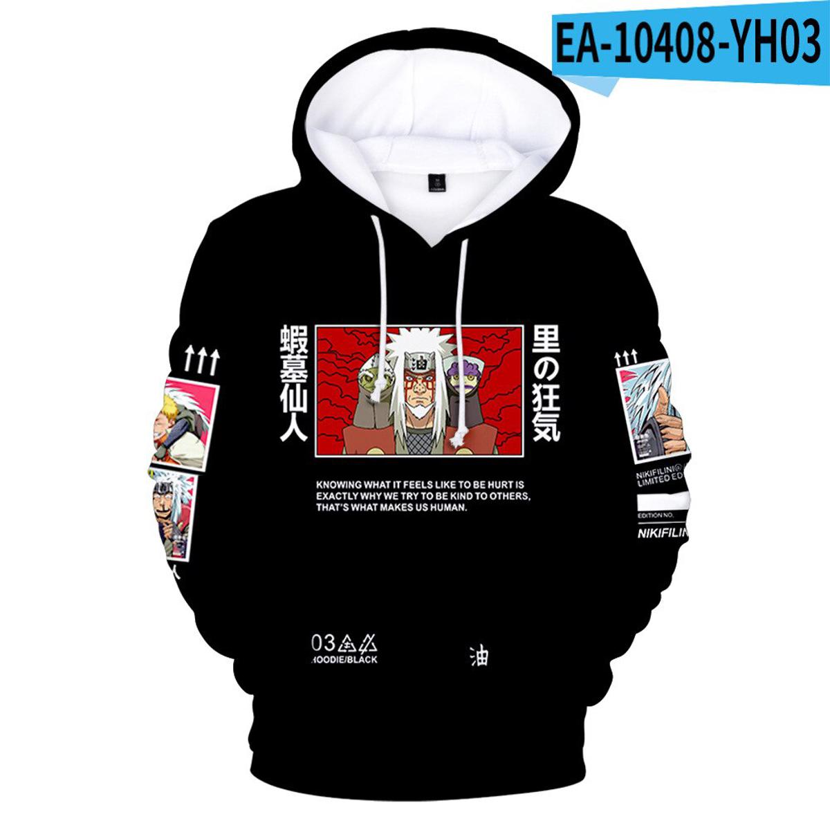 Anime Jiraiya Hoodie Nikifilini Jiraiya Embroidered Hoodie Beastie