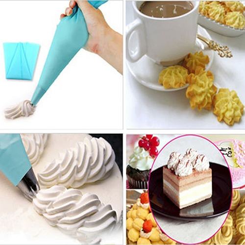 Baking DIY Silicone Reusable Icing Piping Cream Pastry Bag Cake Decorating Tool. 