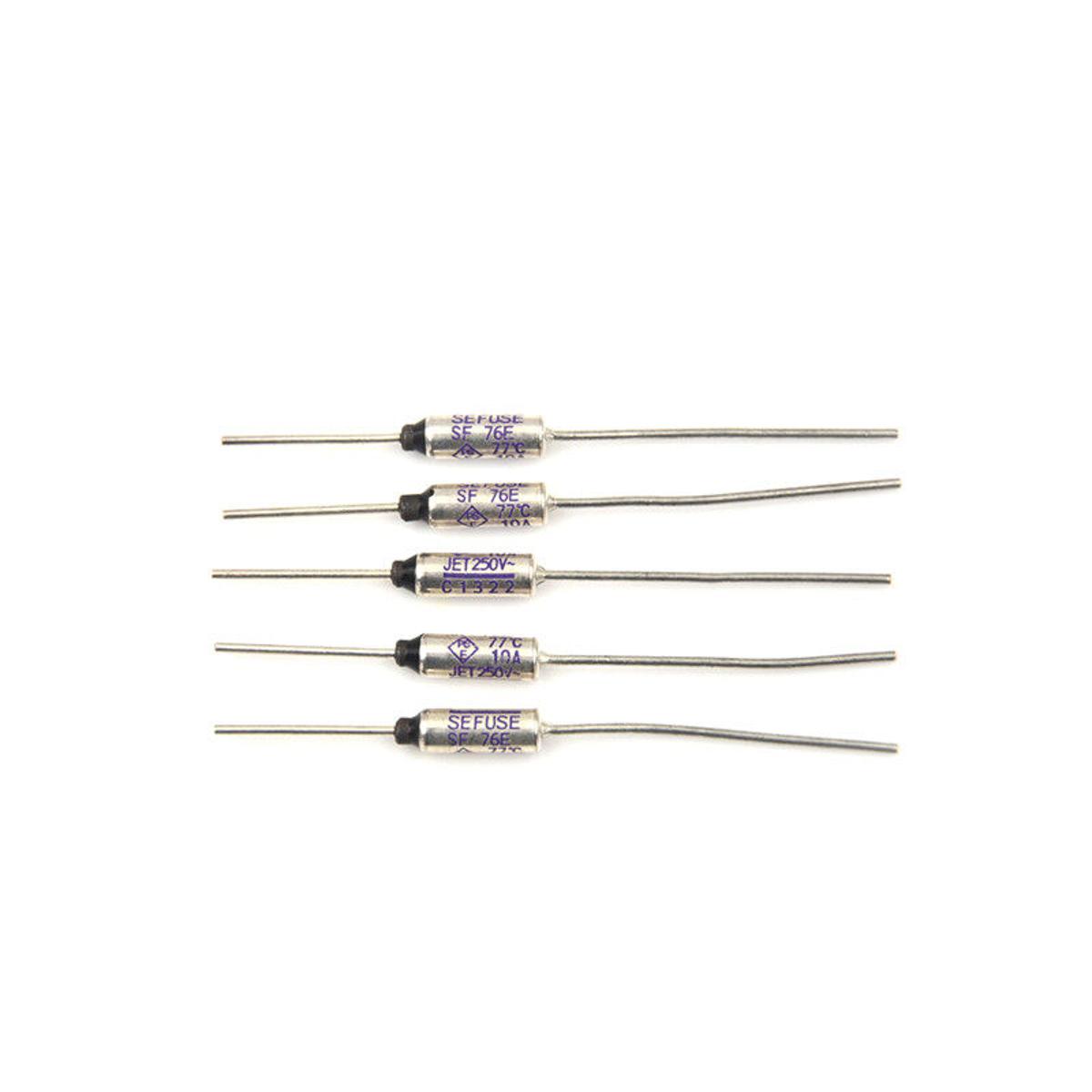 5pcs SF76E Sefuse Cutoffs NEC Thermal Fuse 77°C 77 Celsius Degree 10A 250V