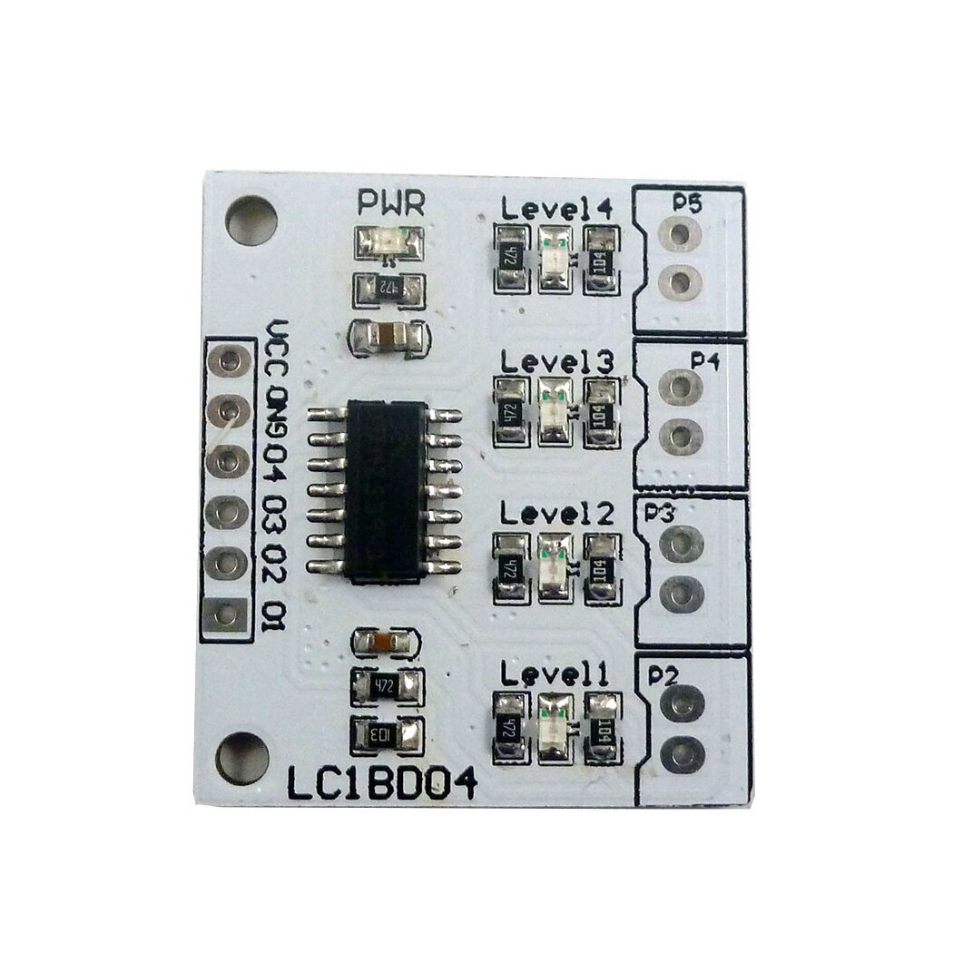 LC1BD04 DC5V 4 Digital Water Level Indicator Board Water Tower Liquid Level Sensor Controller Module Support for UNO/NANO-With Pin. 