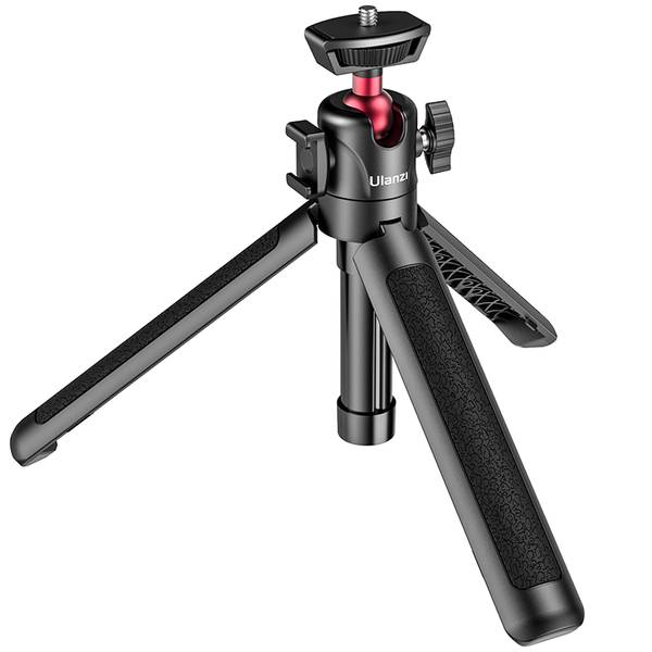 Ulanzi MT-16 Camera Tripod Stand, Mini Tabletop Selfie Stick Tripod with Cold Shoe, Travel Tripod for iPhone 12 Canon G7X Mark III Sony ZV-1 RX100 VII A6600 Vlogging Filmmaking. 