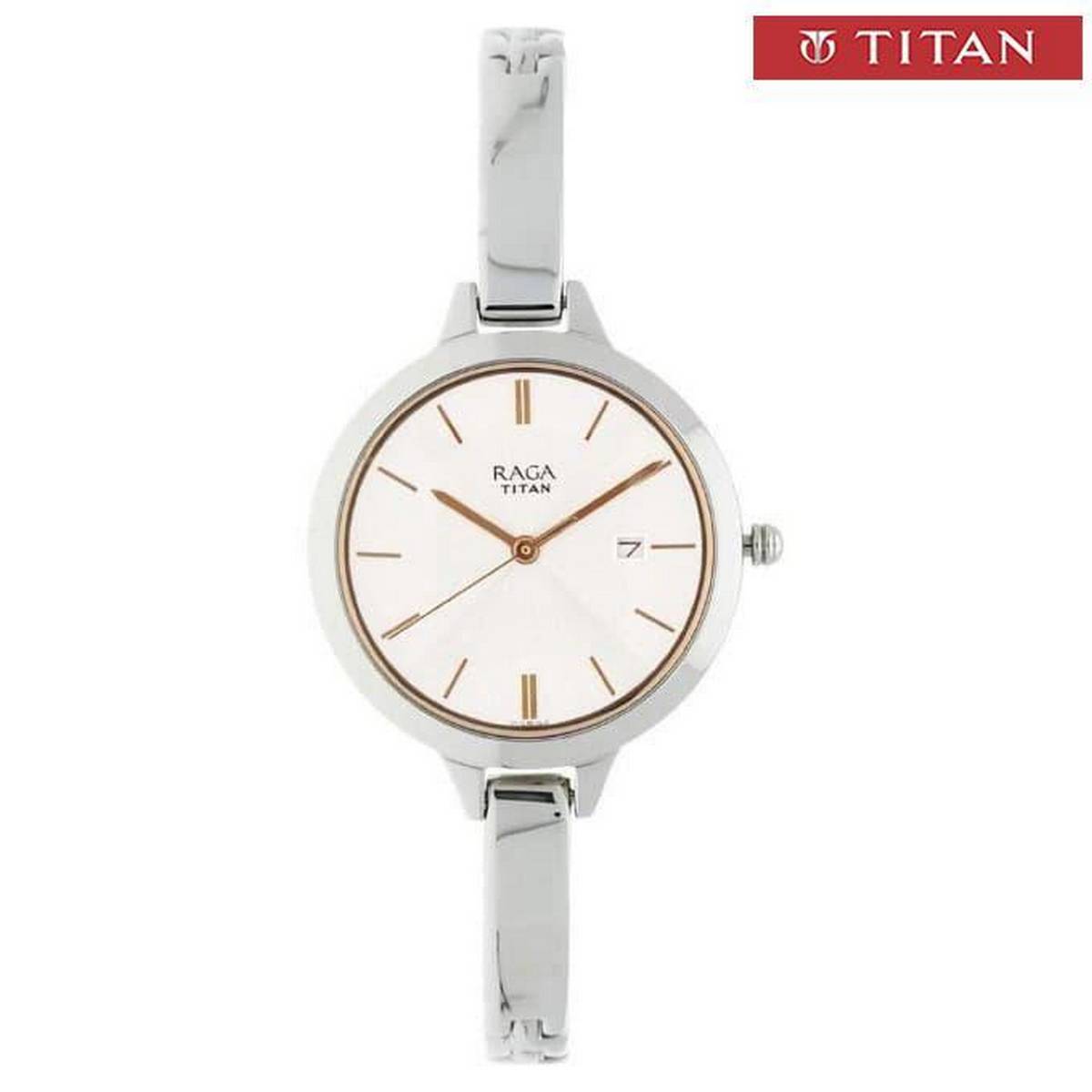 Titan raga silver on sale watches for womens