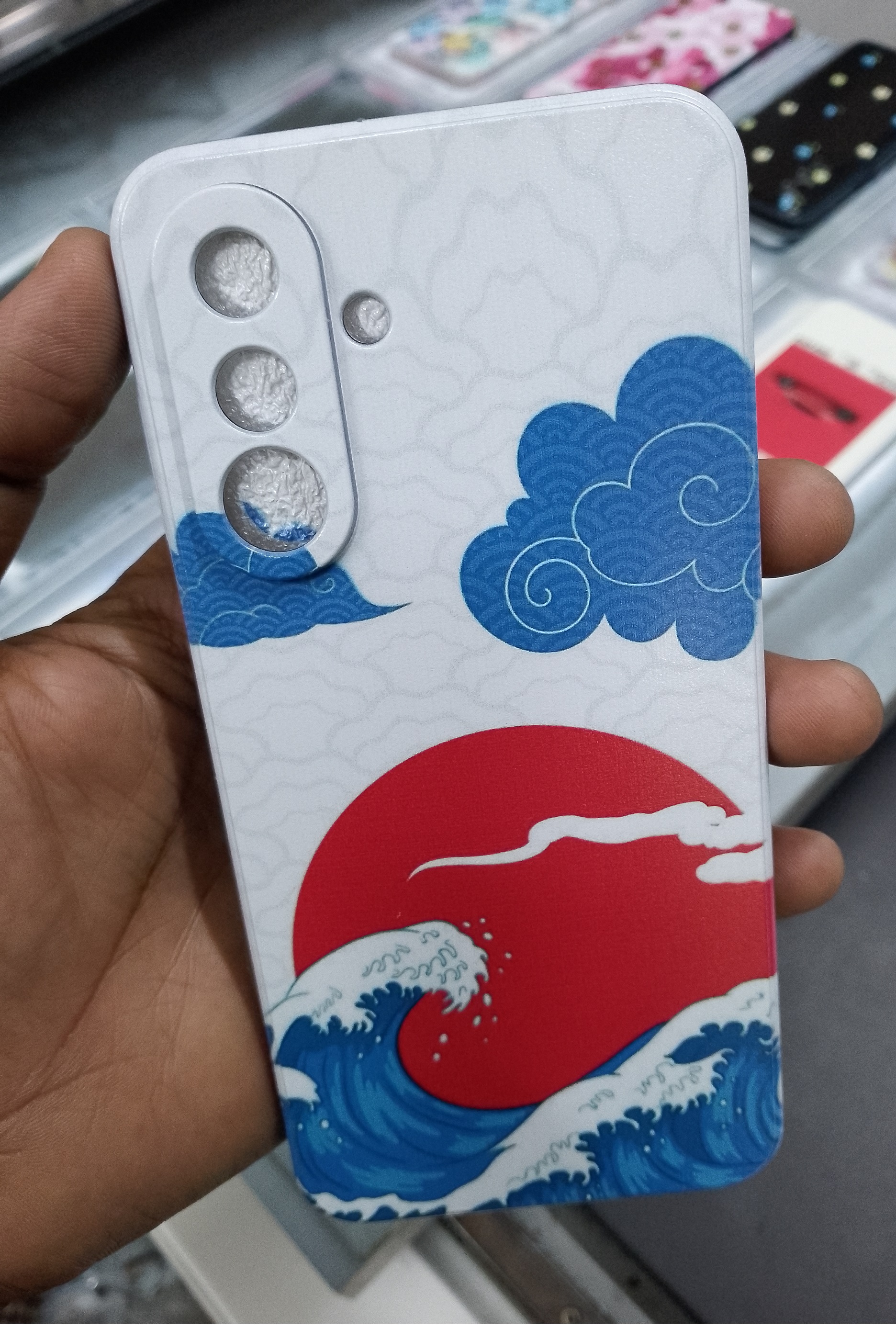 Custom Printed Silicon Soft Phone Cover with Personal Photo - Durable, Protective Case. 