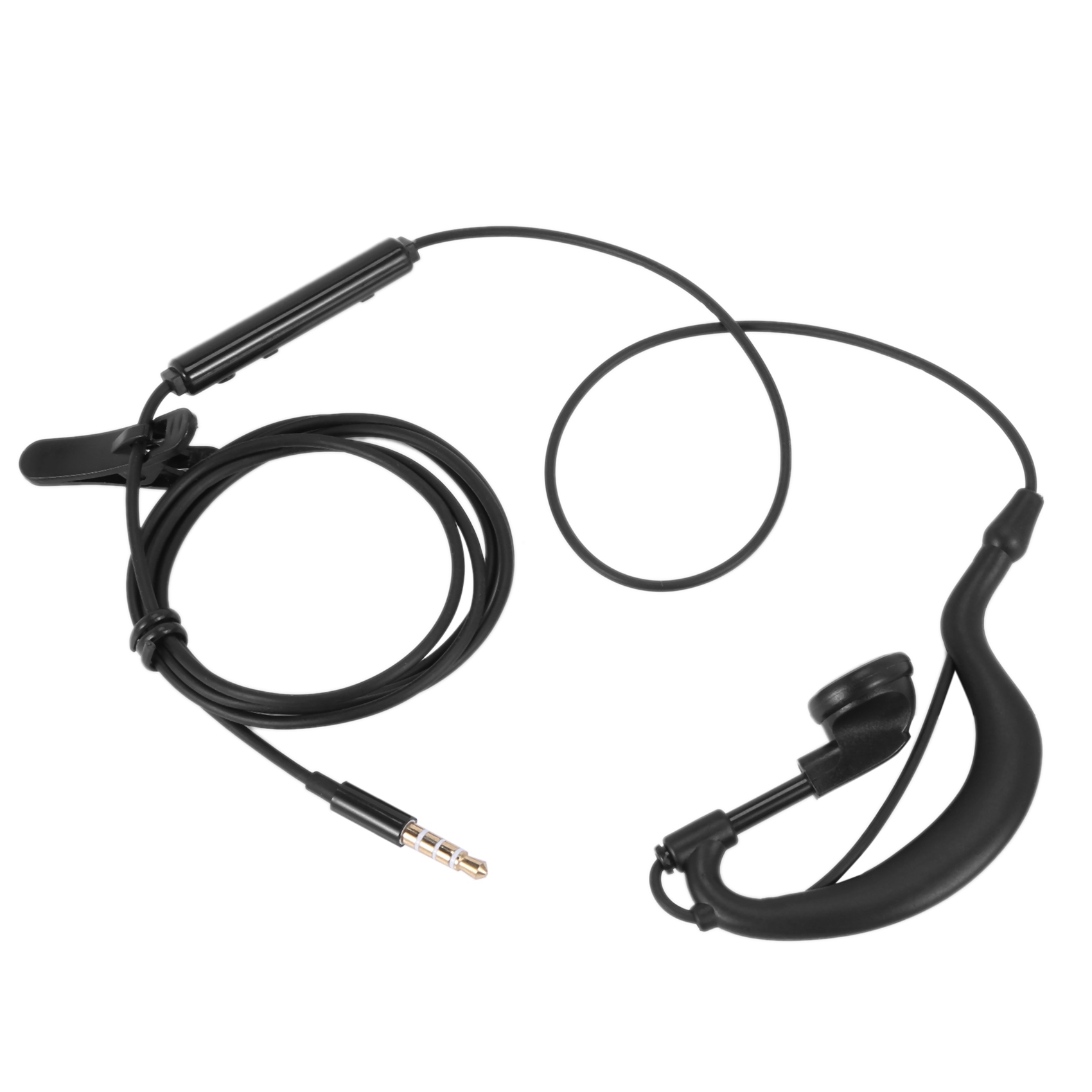 3pcs 3.5mm Single In-Ear Only Mono Earphone Earbud Headphone with Mic for Phone. 