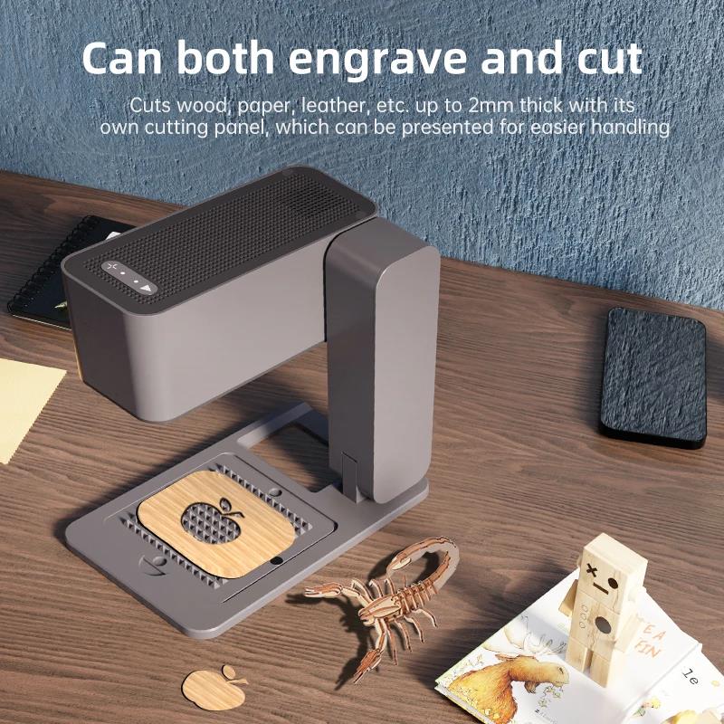 DAJA C1 Windows Mac Engrave leaves wood Plastic Painted Leather Laser Engraver Portable Laser Engraving Machine for Mobile. 