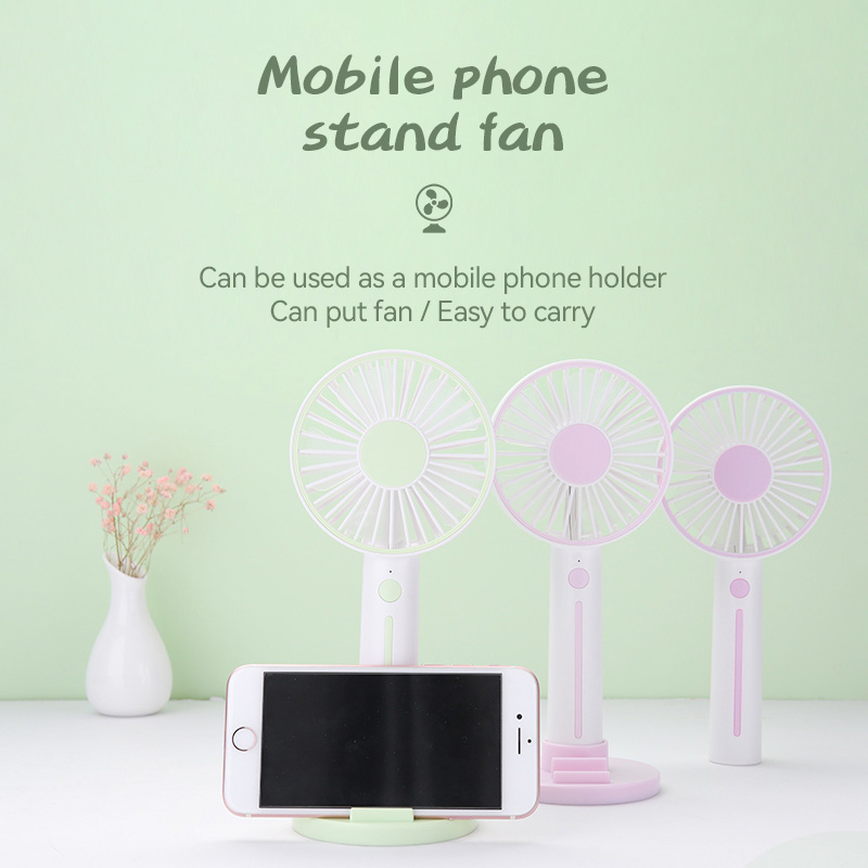KIVEE FA29 Rechargeable Portable USB Fan Three Gear Adjustable Handheld Mini Fan Wind Power Ultra Quiet Convenient Handheld Fan Rechargeable Cute Square Cooling Fan For Outdoor Home Office Keep Cool with Kivee. 