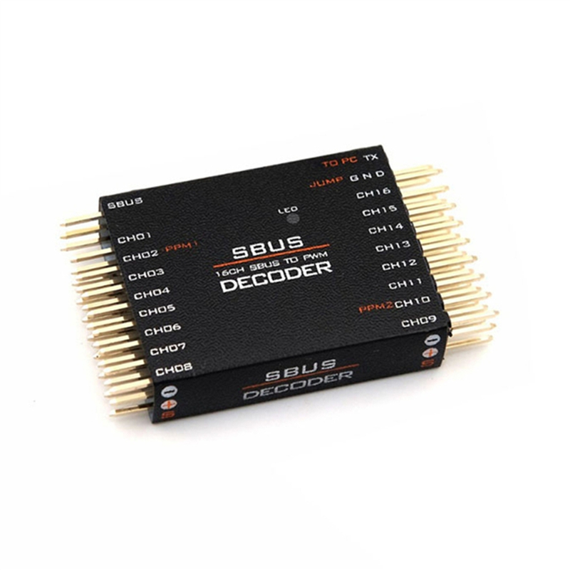2X SBUS to 16CH PWM Converter SBUS to PWM/PPM Decoders Two Way PPM Support Conversion for Futaba Orange SBUS. 