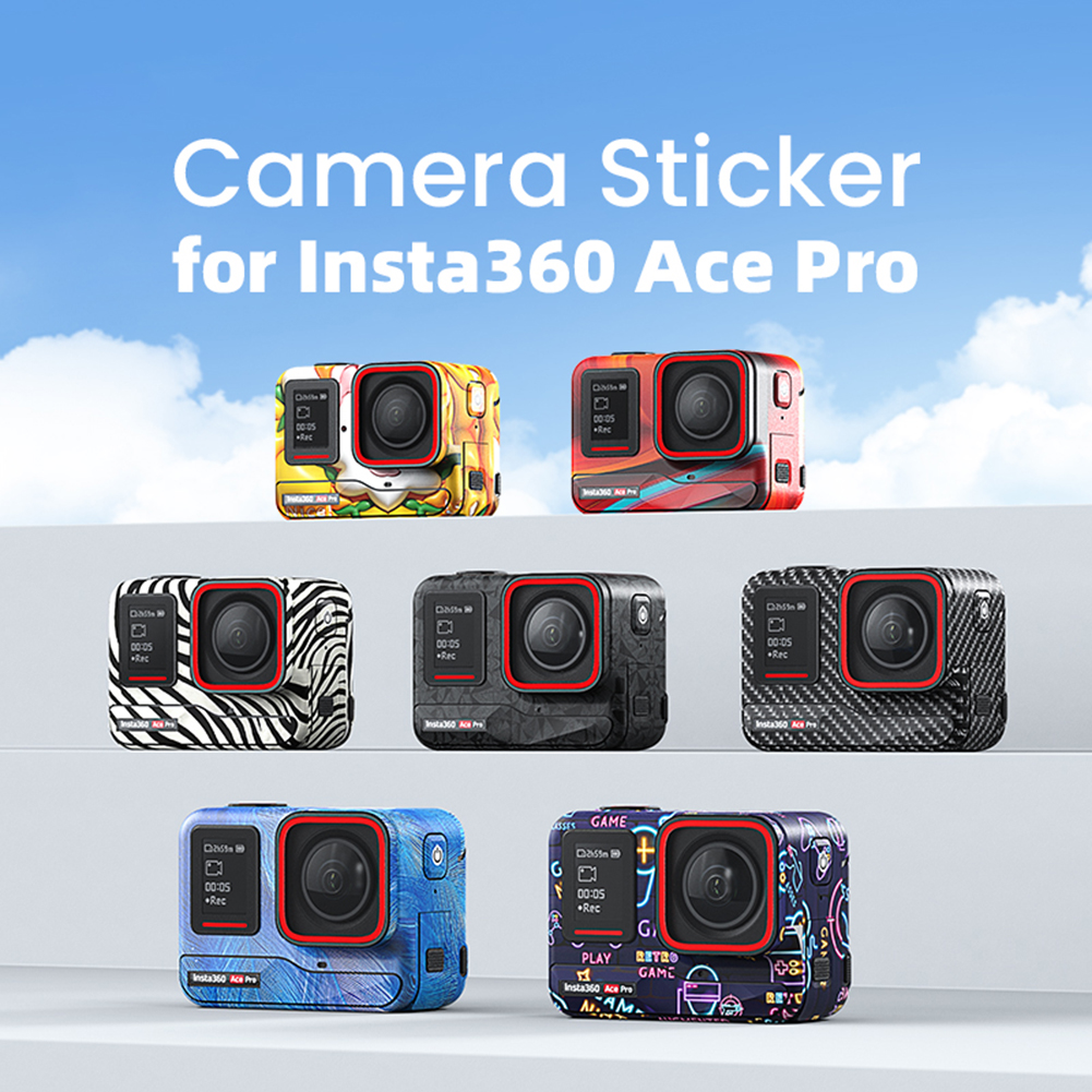 Camera Body Stickers Easy To Paste Camera Decal PVC Skin Decorative Stickers Action Camera Full Coverage Protective Accessories Easily Removed Reusable Camera Protection Skin. 