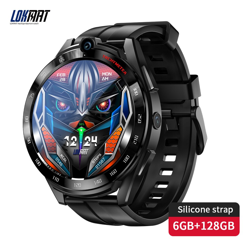 Top-Tier Option - LOKMAT APPLLP 4 PRO Smart Watch Android 11 Sports Camera Video Call RAM:6G RDM:128G. 