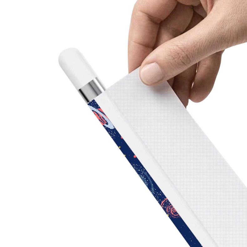 Cute For Apple Pencil 2 Stickers Scratchproof Ultra Thin Painted Sticker Skin Touch Stylus Pen Sticker Non-Slip Protective Paper. 