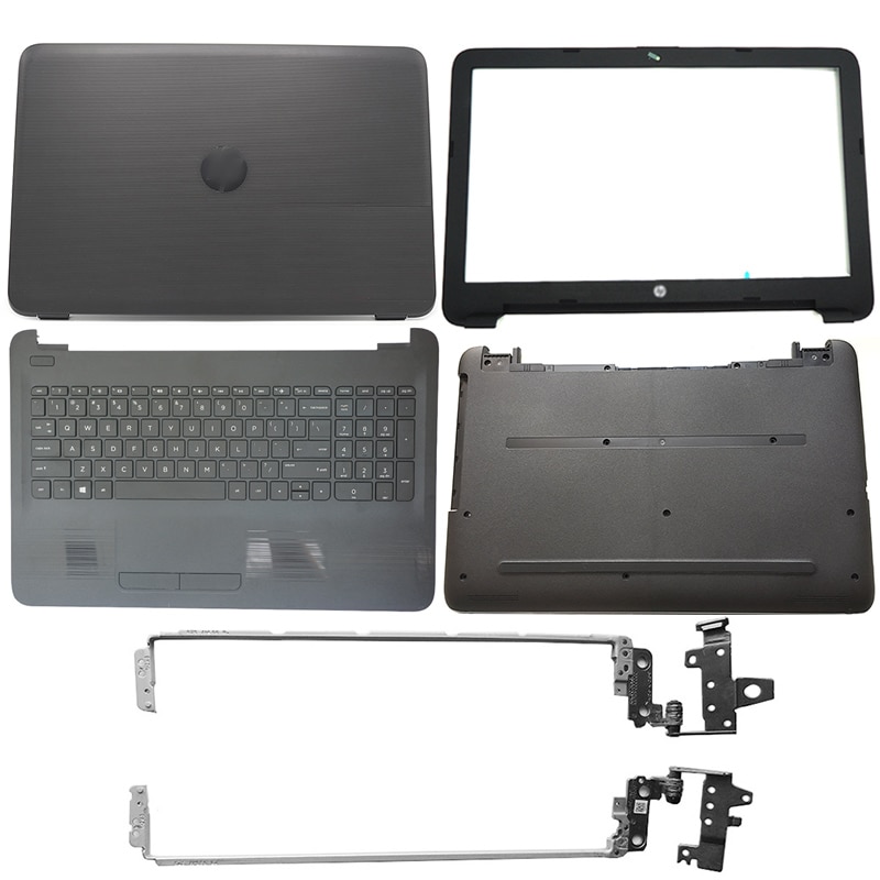 Laptop LCD Cover/Front Bezel/Hinges/Palmrest/Bottom Case For HP 15-AY 15-BA Series 859511-001 Black 855027-001. 