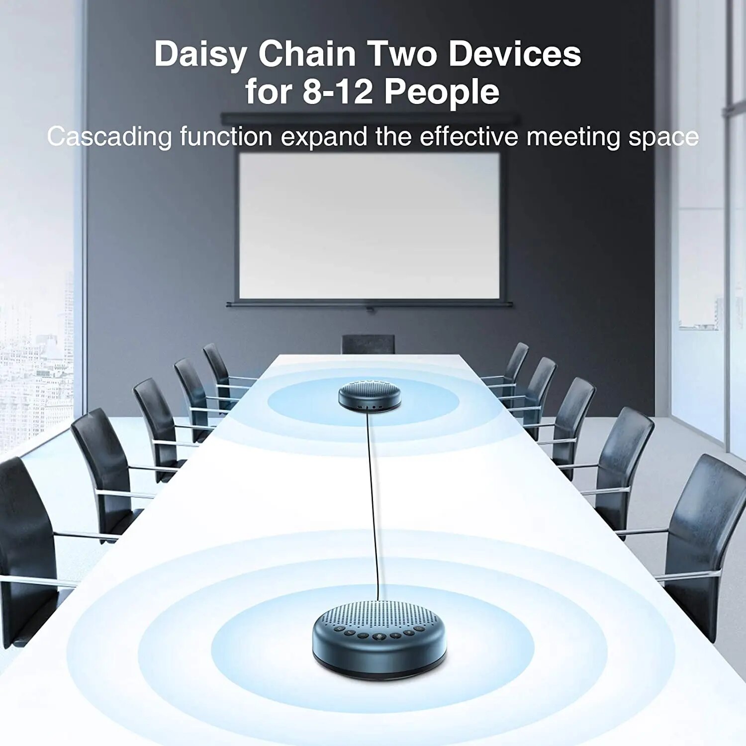 Bluetooth Speakerphone Conference Speaker EMEET Luna Lite USB Speaker Phone for Home Office 360° Voice Pickup for 8 People. 