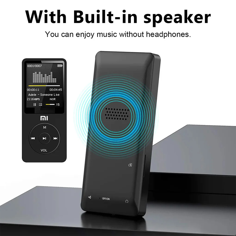 Xiaomi Portable MP3 Digital Display Screen for Running Music Walkman Sports Lossless Student Music Listening Device With Buttons. 