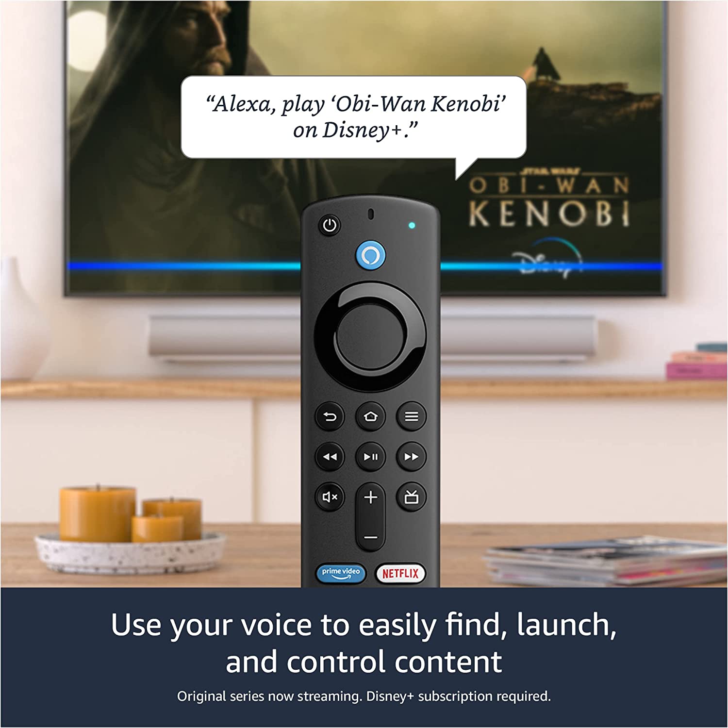 Fire TV Stick 4K Max streaming device, Wi-Fi 6, Alexa Voice Remote (includes TV controls). 