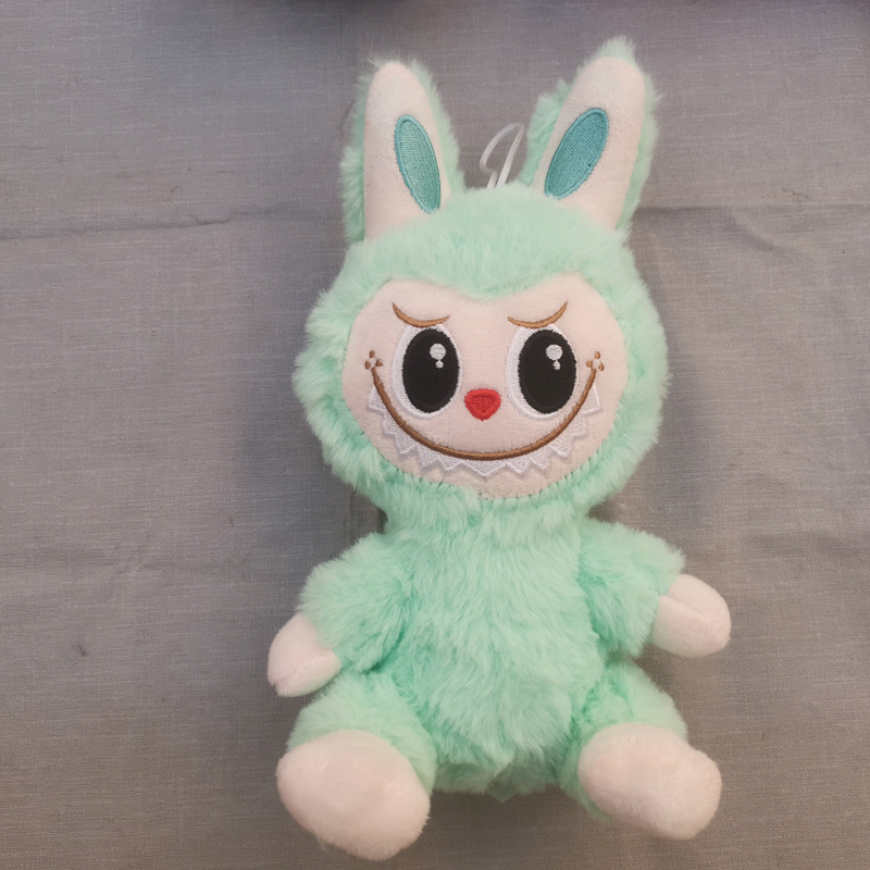 Cross-Border New Automobiles Curtain Cloth Cute Color labubu Pop Mart Stuffed Plush 8 Inch Doll Wholesale in Stock. 