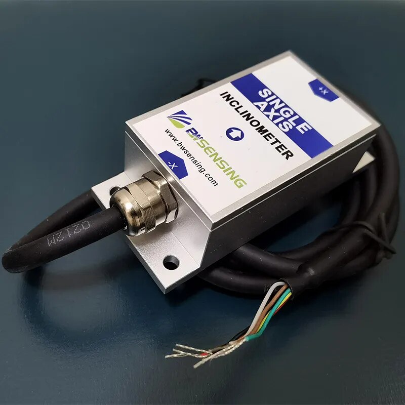 BWK210 Tilt Angle Sensor Single Axis Inclinometer with Accuracy 0.2 Degree Resolution 0.02 Degree / 0-5V , 0-10V ( Optional )
