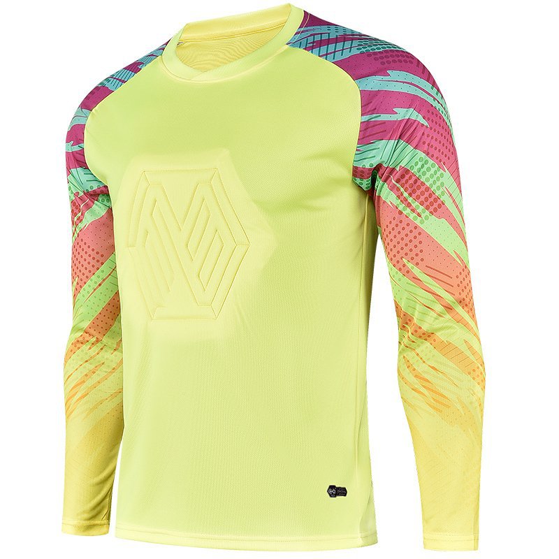 keeper form, football goalkeeper jersey, equipped with children and adults with the same anti-collision cushion, sho-absorbing goalkeeper set. 