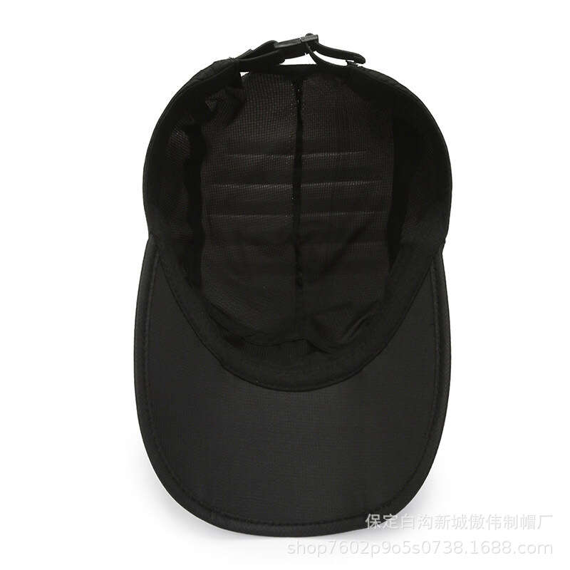 Ultra thin outdoor running men's and women's quick drying, breathable, protection, cycling, sun shading, duck tongue hat, folding sports cap, baseball cap. 
