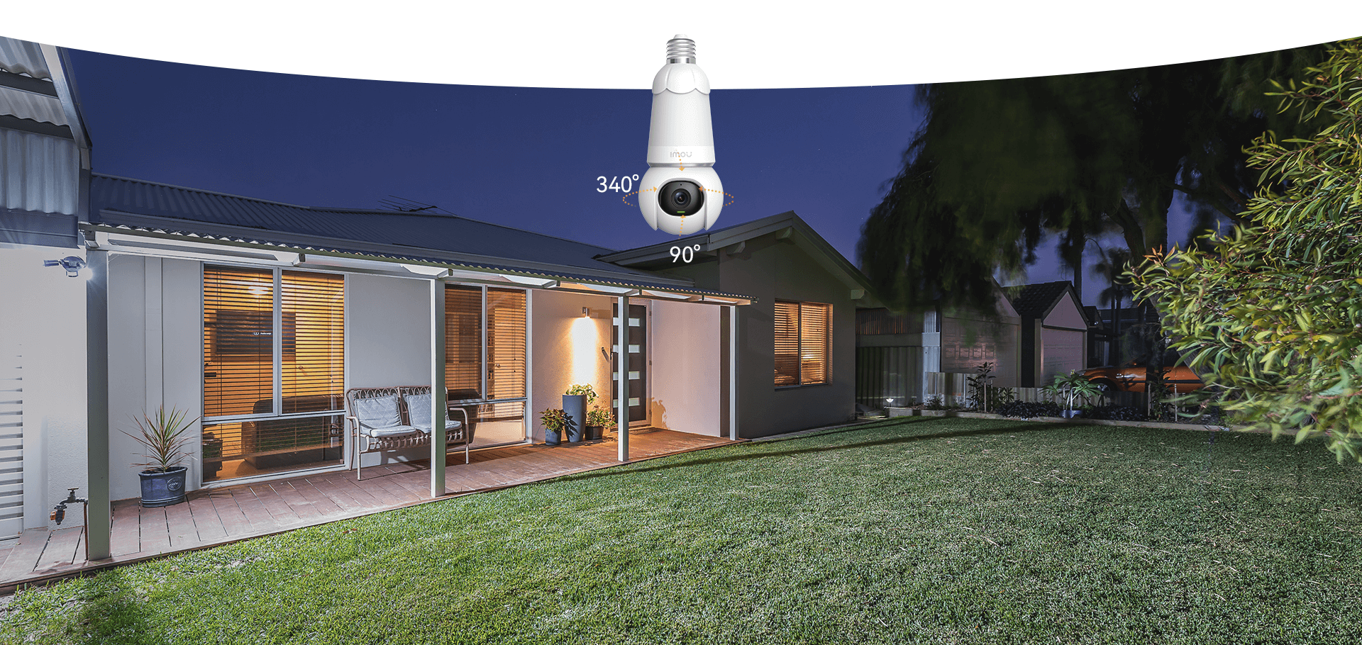 IMOU E27 Bulb Cam 3MP WiFi Security Bulb & Camera 2 in 1 | Panoramic | Auto Motion Tracking | Two-Way Audio | Pan & Tilt for 360° Coverage | Human Detection | Smart Tracking | Night Vision | Privacy Mode |. 