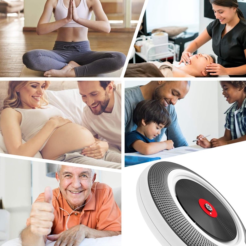Portable Bluetooth-Compatible CD Player Wall Mount FM Radio Built-In Hifi Speaker With Remote Control Headphone Jack. 