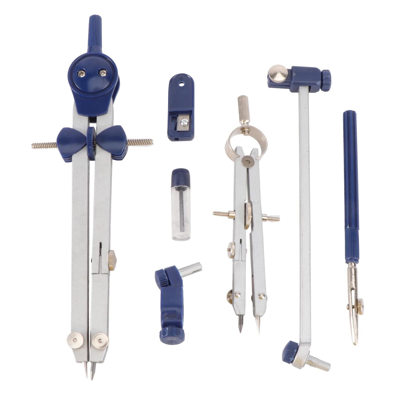 Professional Compass Set Metal Drafting Compass Kit with Extension Bar Metal Compass Geometry Set for Students Office Worker Amour zii. 