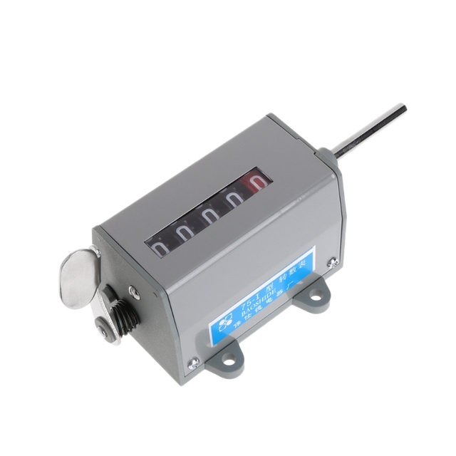1 Pc Mechanical Resettable 5 Digits Display Rotary Revolution Counter 350 Min. 