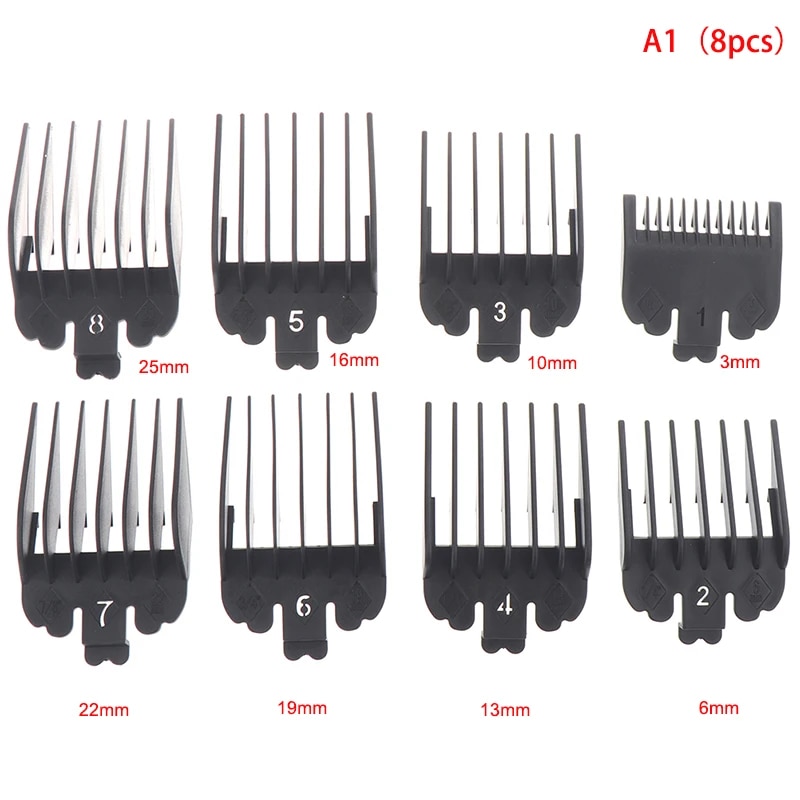 8PCS/10Pcs 1.5/3/4.5/6/10/13/16/19/22/25mm T9 Universal Hair Trimmer ...