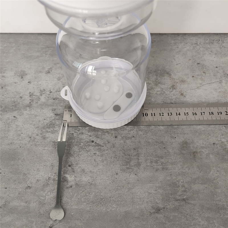 FORIDE Reusable Wet and Dry Separation Pickled Jar with Fork - Multipurpose Round Flip Top Jar for Daily Use. 
