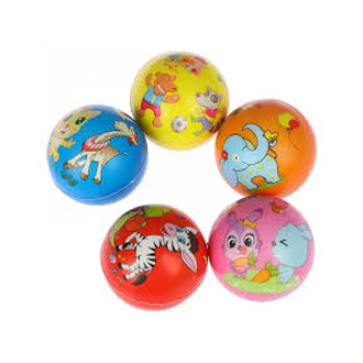 6cm Multicolor Soft Rubber Foam Squeezing Balls for Hand Wrist Exercise to Stress Relief. 