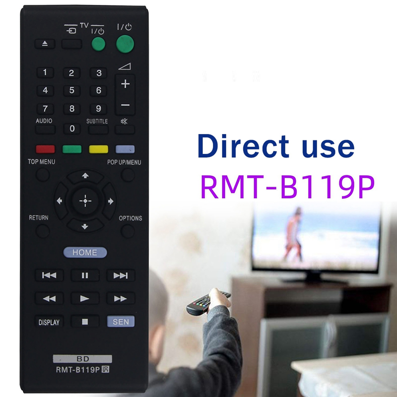 Replacement Remote Control Suitable for Sony Blu-Ray Player RMT-B119P. 